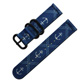 Watchband /潮流軍事船錨風尼龍錶帶 同寬藍色 product thumbnail 1