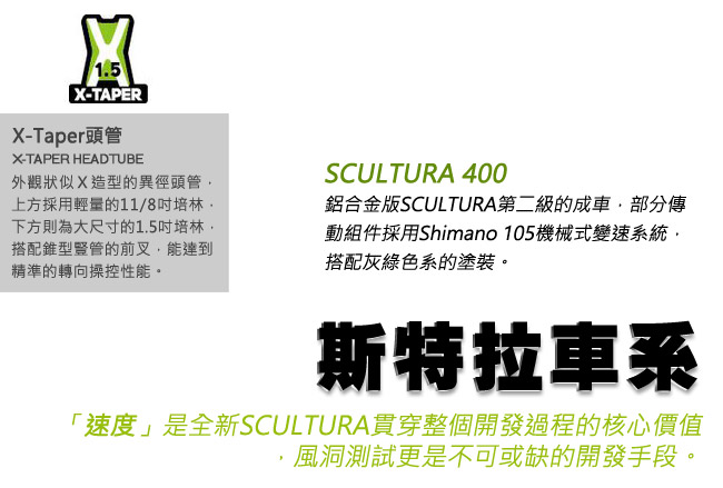 《MERIDA》美利達 Scultura 400 灰/綠