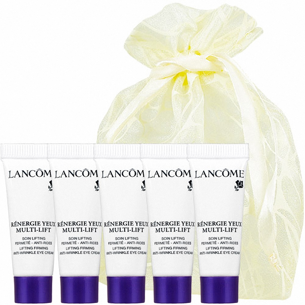 LANCOME 蘭蔻 超緊塑5D拉提眼霜(3ml)5入旅行袋組