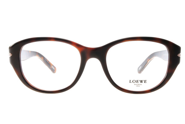 LOEWE眼鏡 典雅LOGO款/琥珀#LW875 C09XK