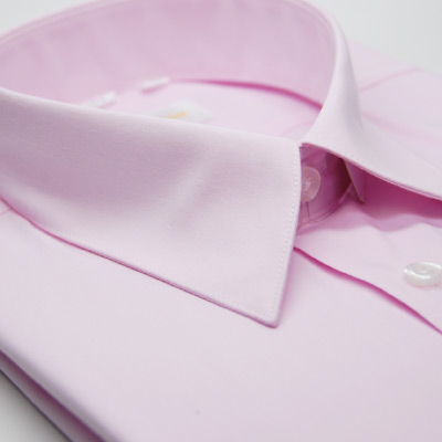 金‧安德森 粉紅色基本款長袖襯衫