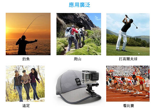 TELESIN GoPro專用 帽夾 鴨舌帽 固定支架 小米 SJCAM 適用