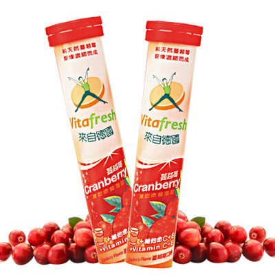 德國《Vitafresh》蔓越莓維他命CE發泡錠(2入)