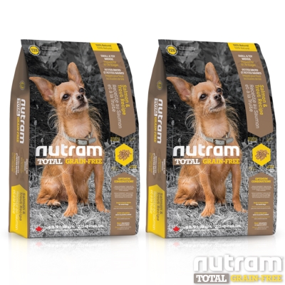 Nutram紐頓 T28無穀迷你犬 鮭魚配方 犬糧 1.36公斤 X 2包
