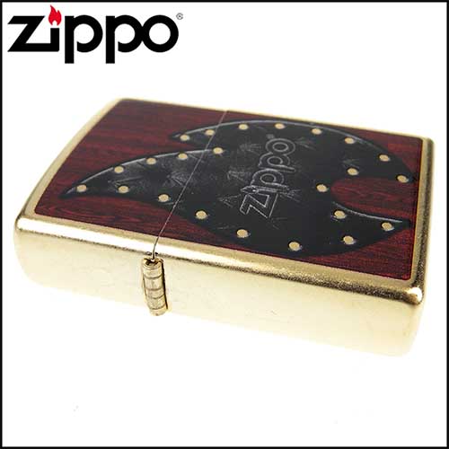 【ZIPPO】美系~Leather Flame-皮革火焰圖案設計打火機