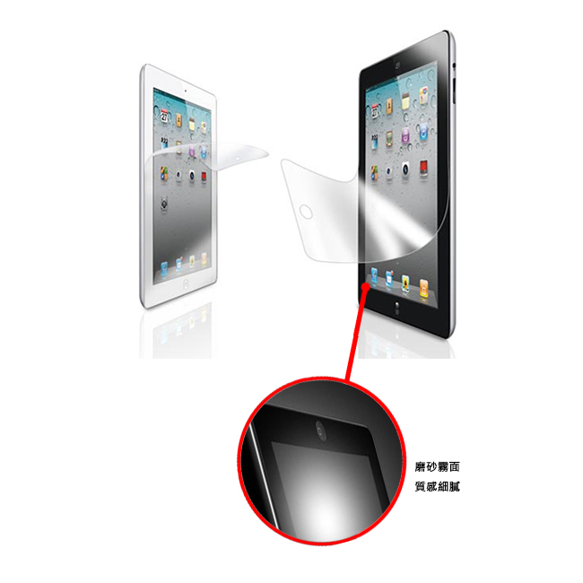 Bravo-u Apple New iPad(iPad3) 高質量水晶透亮螢幕保護貼