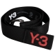 Y-3 STRIPE HI! 雙環織布腰帶(黑色) product thumbnail 1