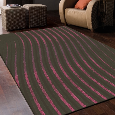 【范登伯格】卡莫-跳耀紅活潑線條設計進口高質感仿羊毛超大地毯-200X290cm