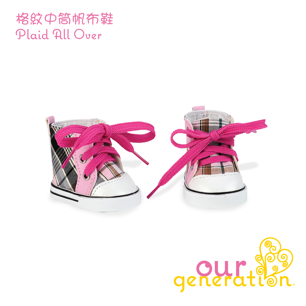 Our generation 格紋中筒帆布鞋 (3Y+)