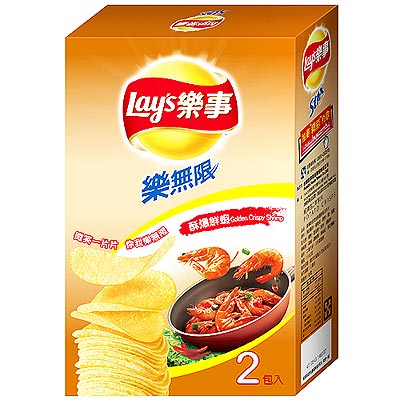 Lay’s 樂事《樂無限》酥爆鮮蝦口味洋芋片(110g/盒)