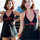 SANQI三奇 完美渡假 連身式泳裝 泳衣(黑M~XL) product thumbnail 1