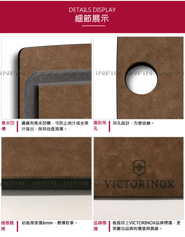 VICTORINOX瑞士維氏 Allrounder環保木纖維砧板(中型)
