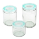 【ADERIA】日本進口抗菌玻璃密封罐三件套組 product thumbnail 1