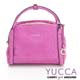 YUCCA - 牛皮立體甜美波士頓包-紫紅色- D0112062 product thumbnail 1
