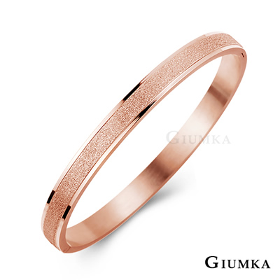 giumka 相約今生 白鋼手環 玫瑰金女款