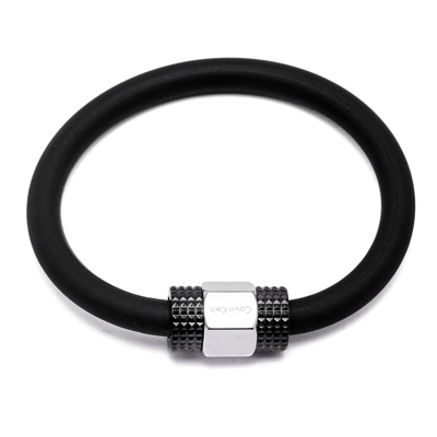 CK  Calvin Klein  黑色款自我個性風手環