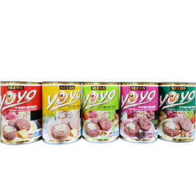 聖萊西Seeds YOYO 愛犬機能餐罐 375g 隨機混搭 48罐組