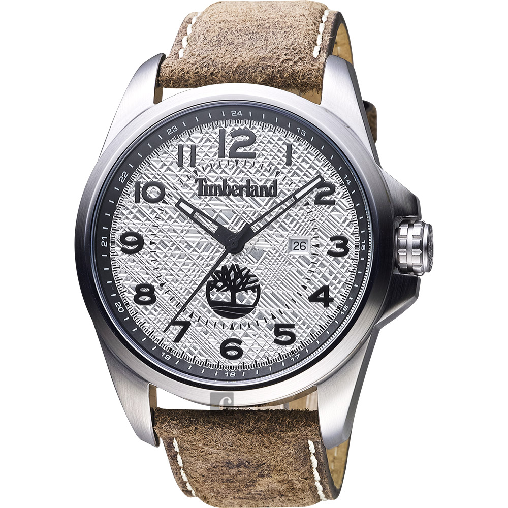 Timberland 移動世界時尚腕錶-銀x咖啡/46mm | Timberland | Yahoo奇摩