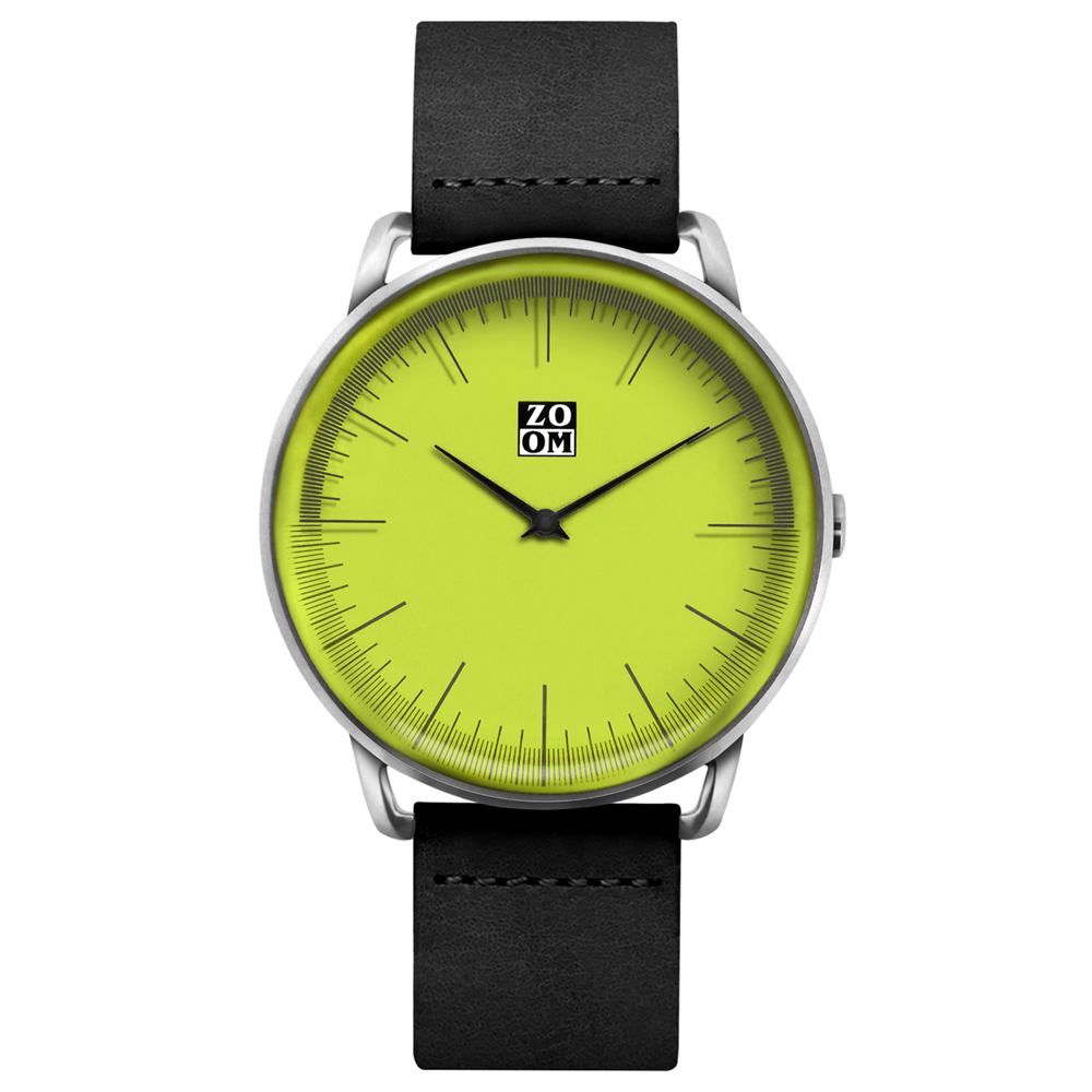 ZOOM FLOATING 城市旅行設計腕錶-綠/43mm