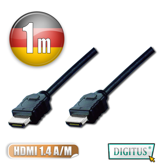 曜兆DIGITUS HDMI 1.4a圓線1公尺typeA