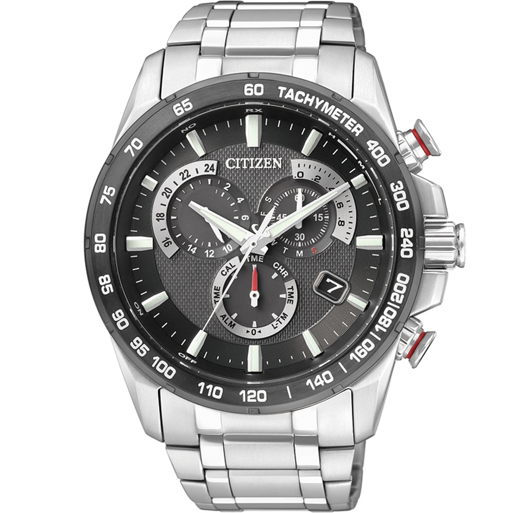 CITIZEN 電波多功能計時腕錶(AS8024-50E)-43mm