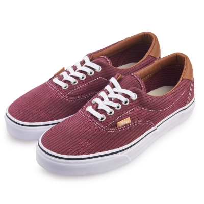 (男)VANS Era 59 經典素色休閒鞋*酒紅色VN0003S4ILF