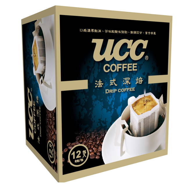 UCC 法式深焙濾掛式咖啡(8gx12入)