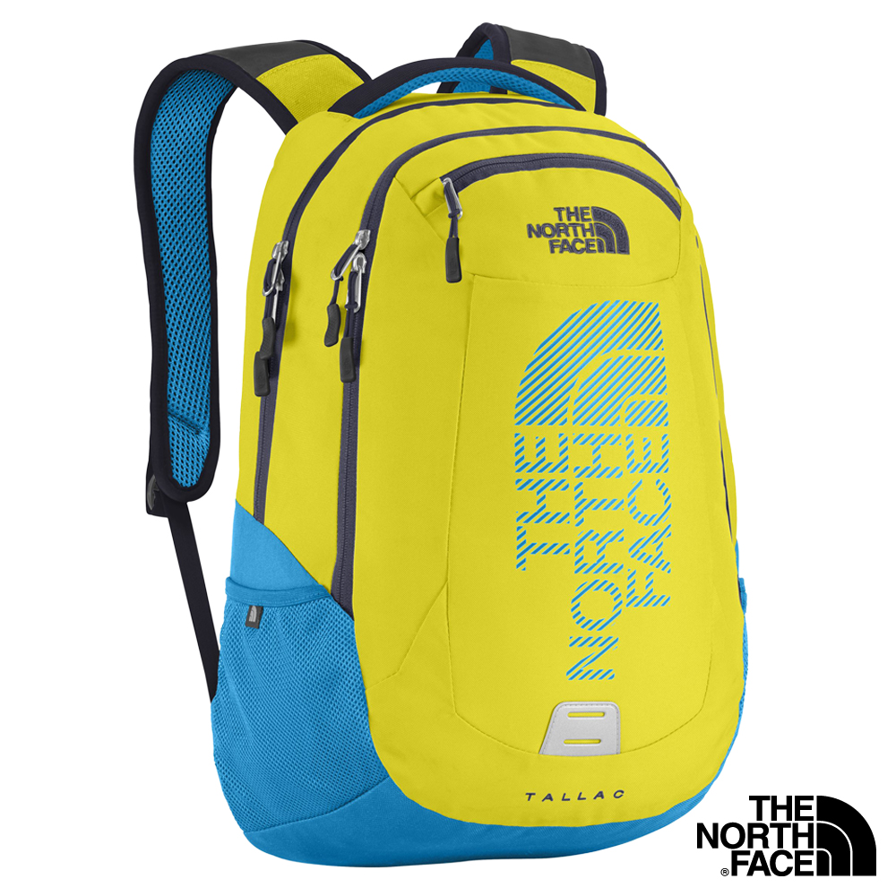 The North Face TALLAC 15吋電腦背包 硫磺綠/地球藍