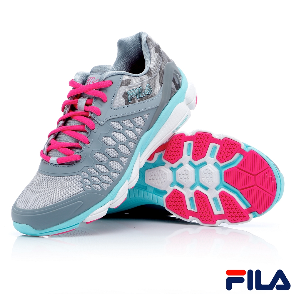 FILA女慢跑鞋-灰/藍5-X020R-255 | 休閒鞋| Yahoo奇摩購物中心