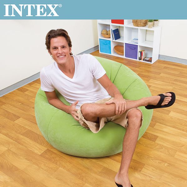 INTEX 豆豆休閒充氣椅/懶骨頭椅-3色任選(68569)