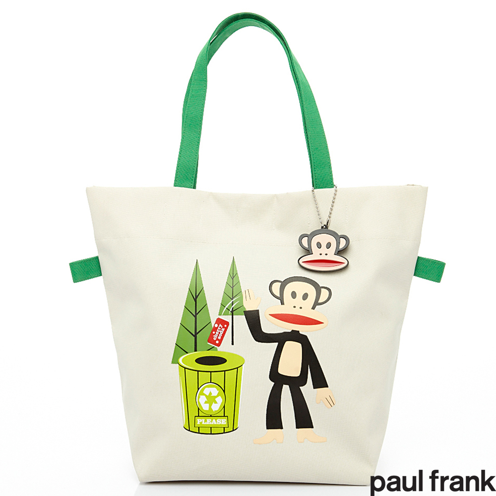 【paul frank】網路限量款系列-購物袋-白色