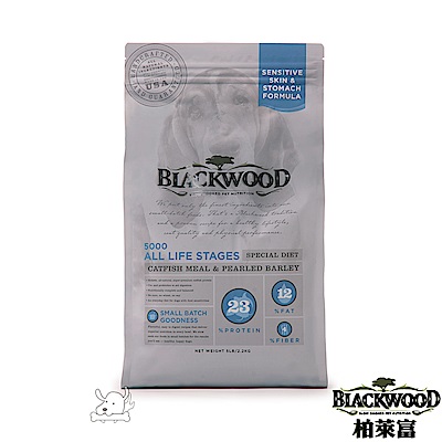 BlackWood 柏萊富 滋補養生(鯰魚+珍珠麥)全齡犬糧 15磅