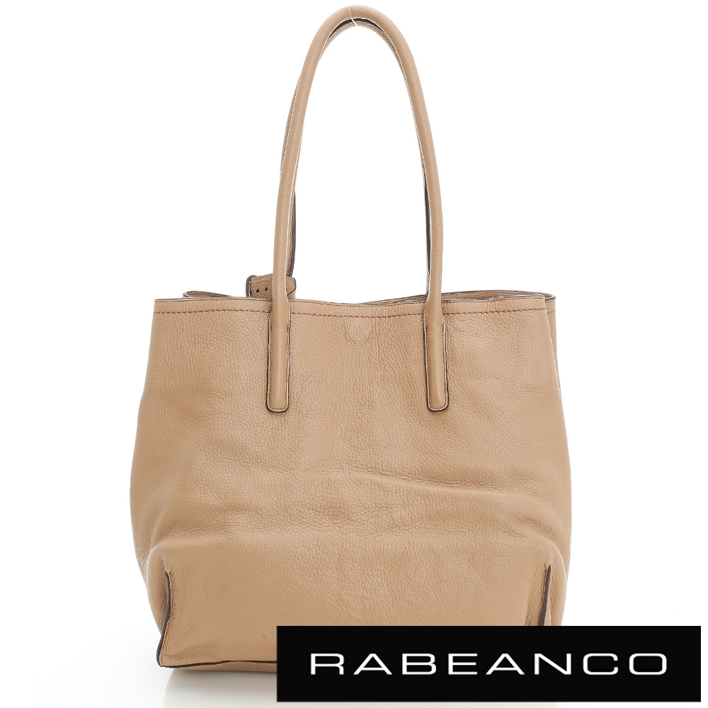 RABEANCO 迷時尚系列皮扣通勤包 米