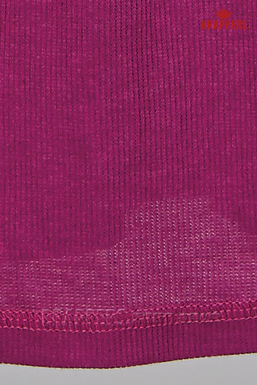 BRAPPERS 女款 女用長版縫珠背心-紫紅