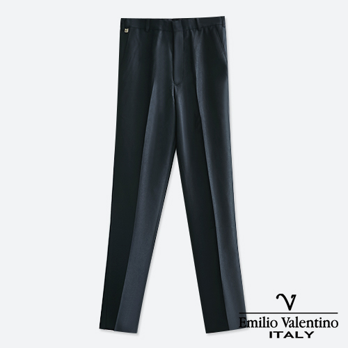 Emilio Valentino 范倫提諾涼感紗平面西褲-黑