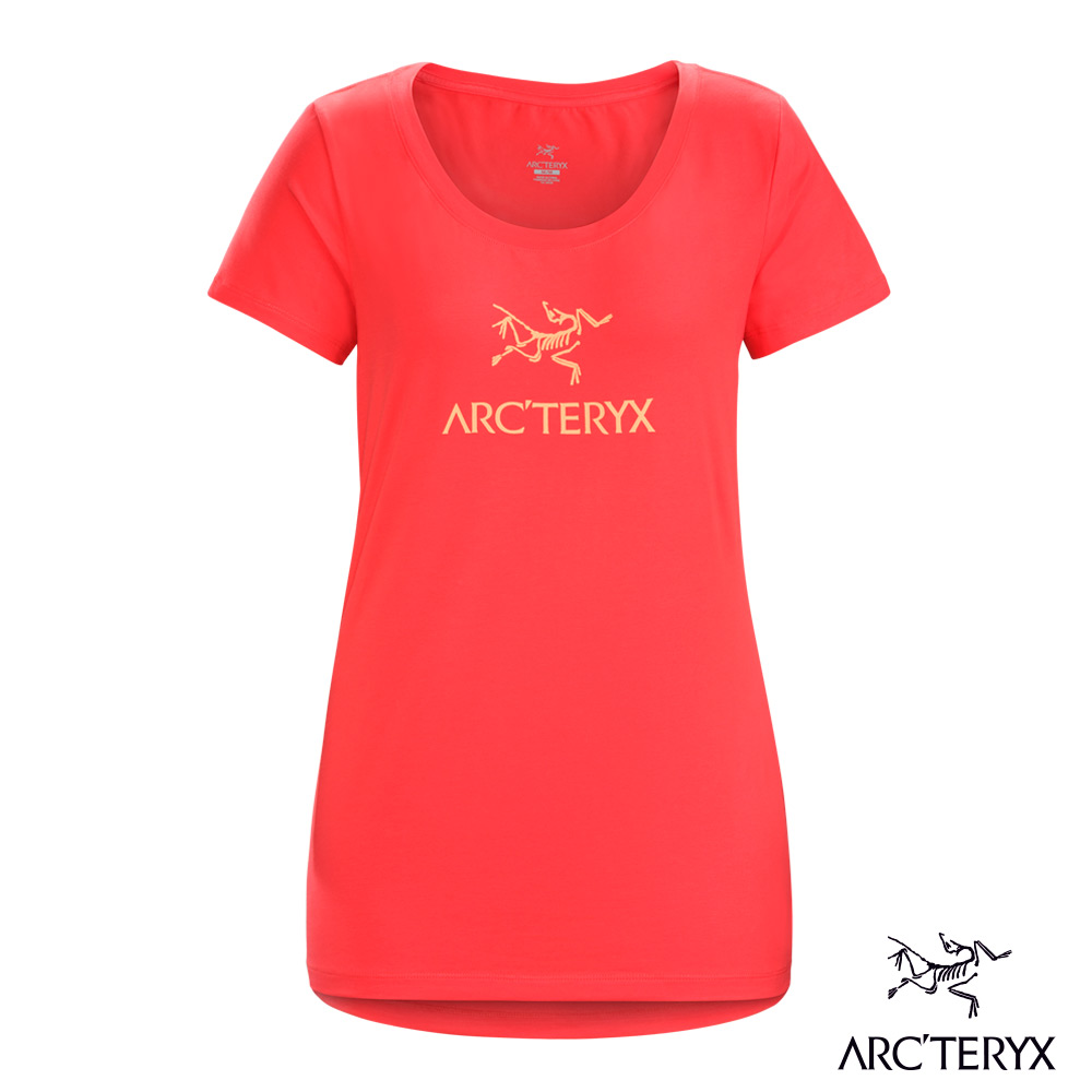 Arcteryx 始祖鳥 24系列 女 有機棉 短袖T恤 亮紅