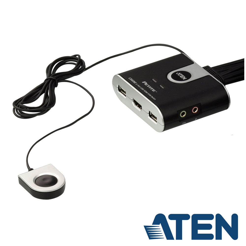 ATEN  2埠 HDMI KVM 切換器(CS692)