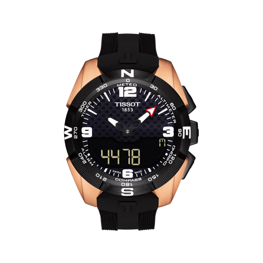 TISSOT 天梭 官方授權 T-TOUCH 鈦金屬太陽能觸控腕錶 NBA 特別版腕錶-45mm T0914204720700