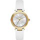 DKNY Stanhope 名模風采時尚腕錶-銀白x金框/36mm product thumbnail 1