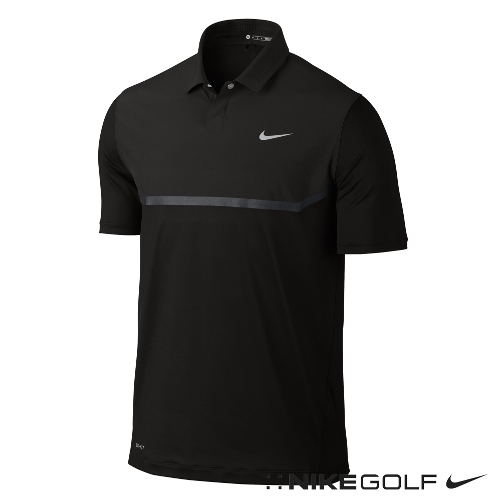 Nike Golf 老虎伍茲排汗短袖POLO衫-黑639825-010