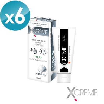 X-CREME超快感 水感潤滑液 100ml(6入組)