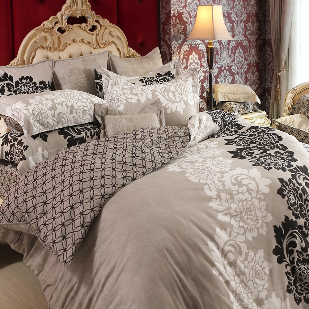 義大利La Belle 塞納城堡 加大四件式舖棉兩用被床包組