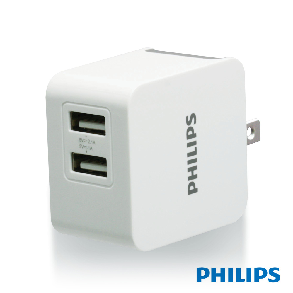 PHILIPS 飛利浦 3.1A 大輸出USB高效能充電器 DLP3012