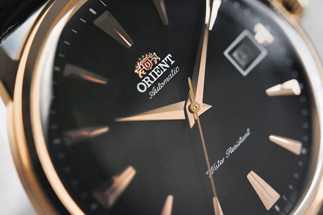 ORIENT 東方錶 DATEⅡ機械錶-黑面玫瑰金框/40.5mm