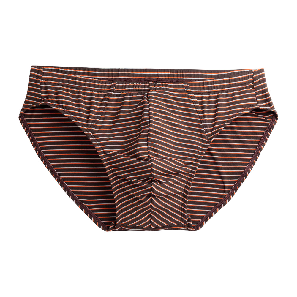 sloggi men-合身系列Strips經典條紋三角內褲M-XL(咖啡)