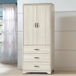 AS DESIGN雅司家具-日式和風-卡拉3尺衣櫥櫃-80x55x202cm