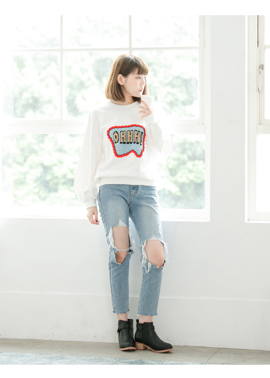 D AF 酷感印象．交叉金屬釦環低跟短靴＊黑