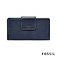 FOSSIL EMMA 帶扣中長夾-深藍色 product thumbnail 1