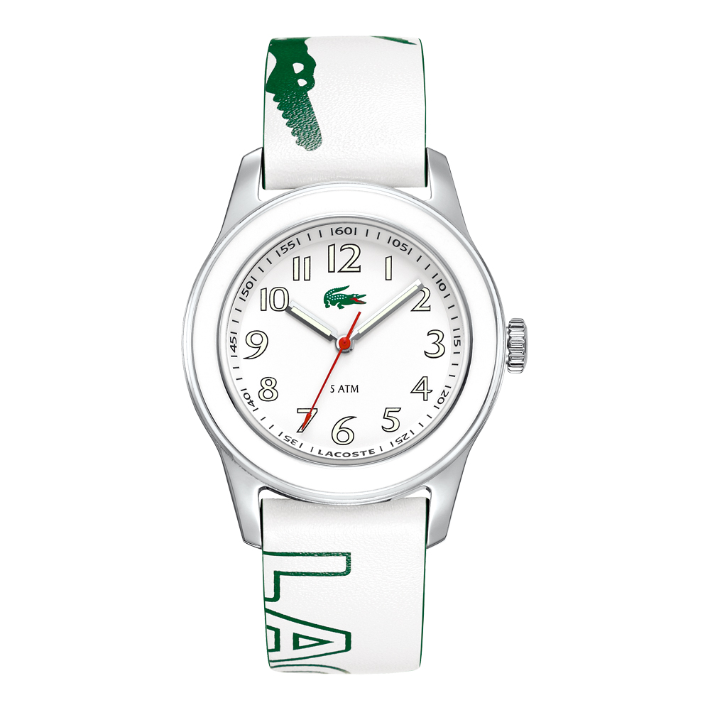 Lacoste 鱷魚 時尚風格休閒腕錶-綠/38mm