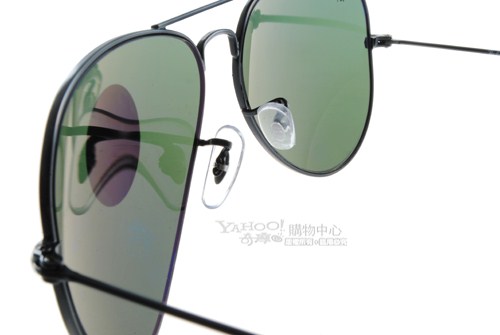 RAY BAN太陽眼鏡 經典品牌/黑-綠色#RB3025 00258(偏光)